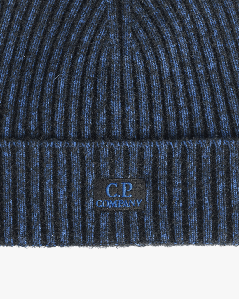 C.P. Company Beanie Fleece Knit Marine