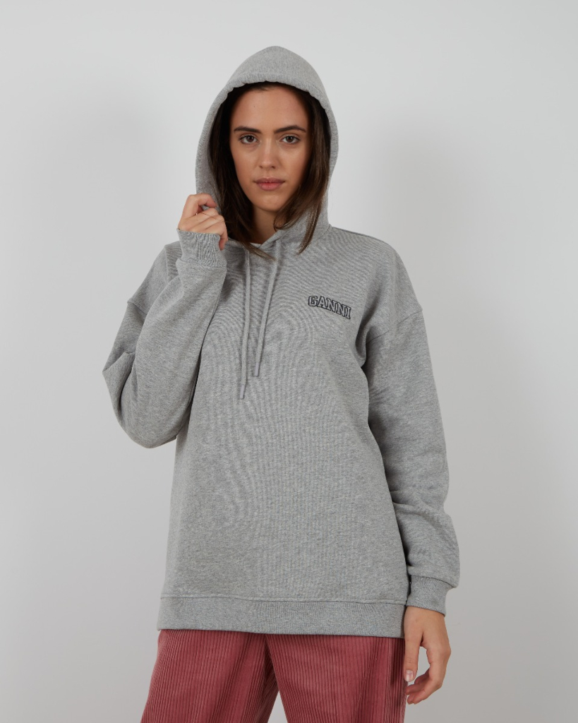 Ganni Software Isoli oversized hoodie grijs