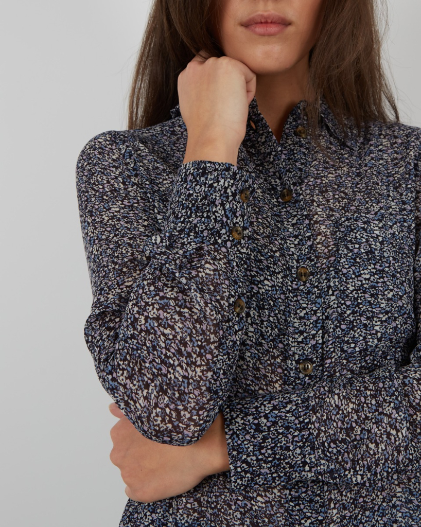 Ganni Georgette blouse bloemenprint