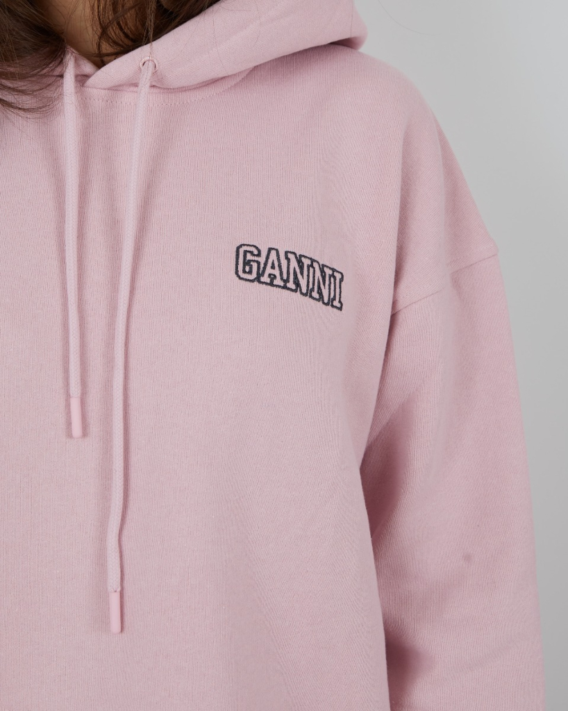Ganni Software Isoli oversized hoodie pink