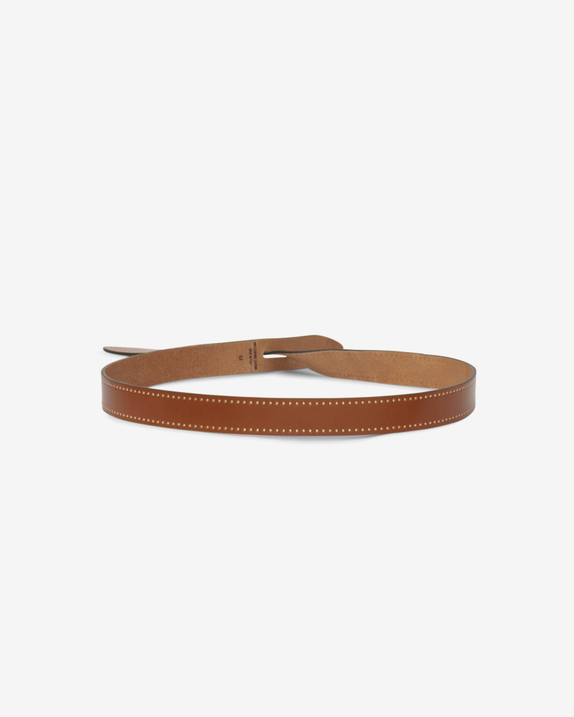 Isabel Marant Lecce Knotted Leather Belt Natural