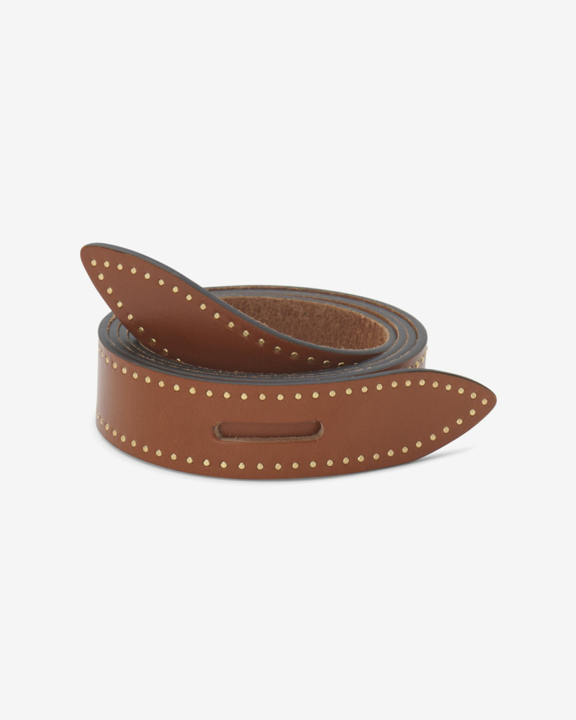 Isabel Marant Lecce Knotted Leather Belt Natural