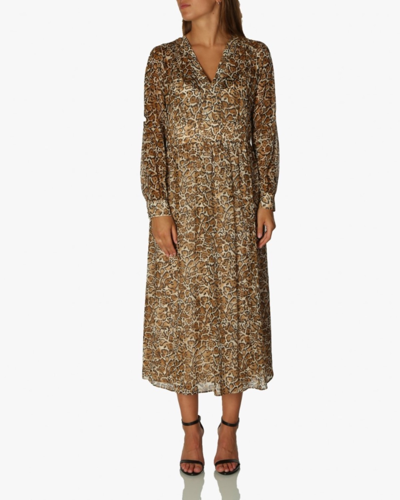Geneve jurk luipaardprint