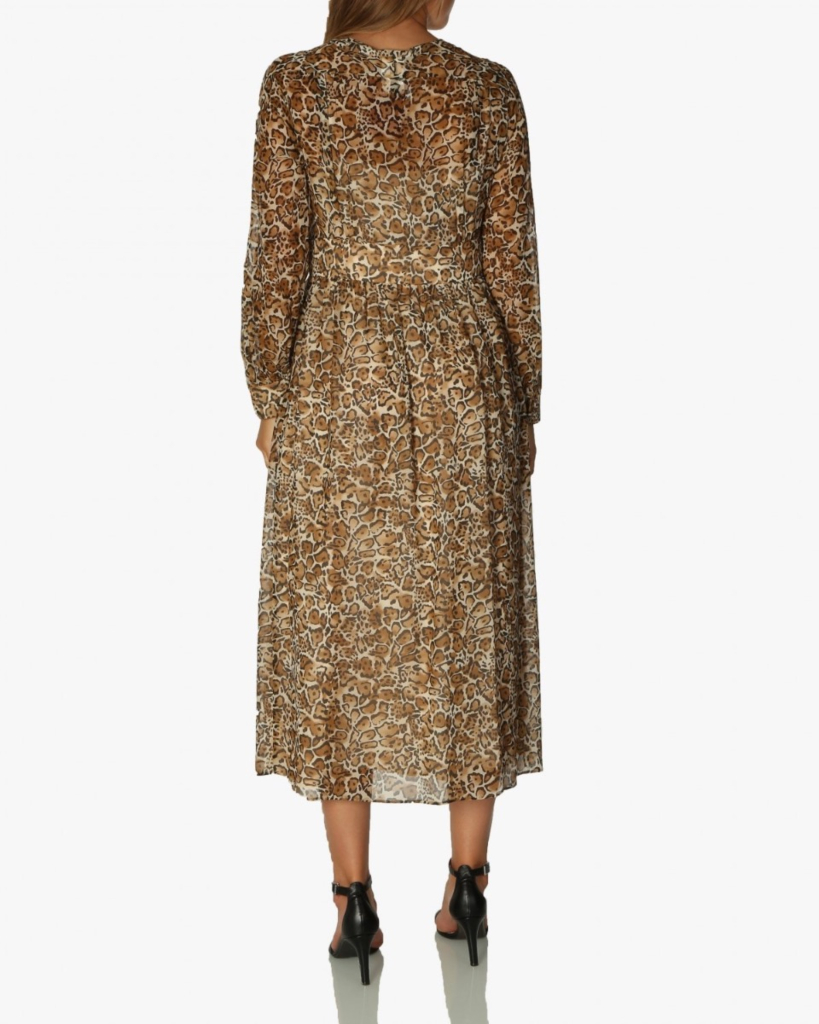 Geneve jurk luipaardprint