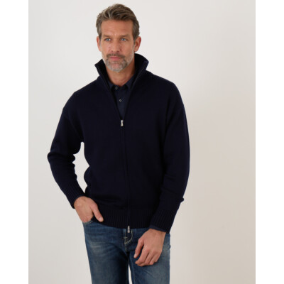 Gran Sasso Pullover Zip Navy
