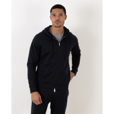Stefan Brandt Zipped hoody marine