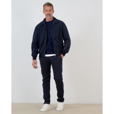 Ten-C Kort Nylon Bomber Jack Navy