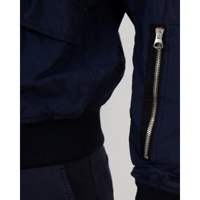 Ten-C Kort Nylon Bomber Jack Navy