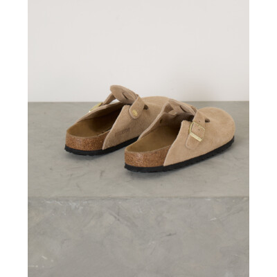 Birkenstock Boston suède instappers Sandcastle