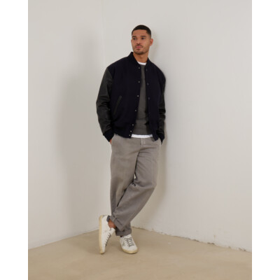 Golden Goose Wool Leather Bomber Jacket
