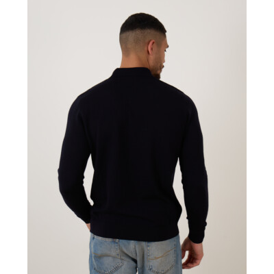 Rijp Ian Polo Knit Pullover Navy