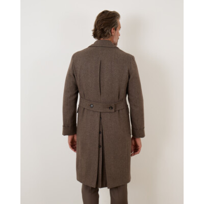 De Petrillo Zevallos Half Lange Jas Bruin