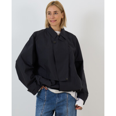 Tibi Charles Asymmetrische Trench Jack Navy