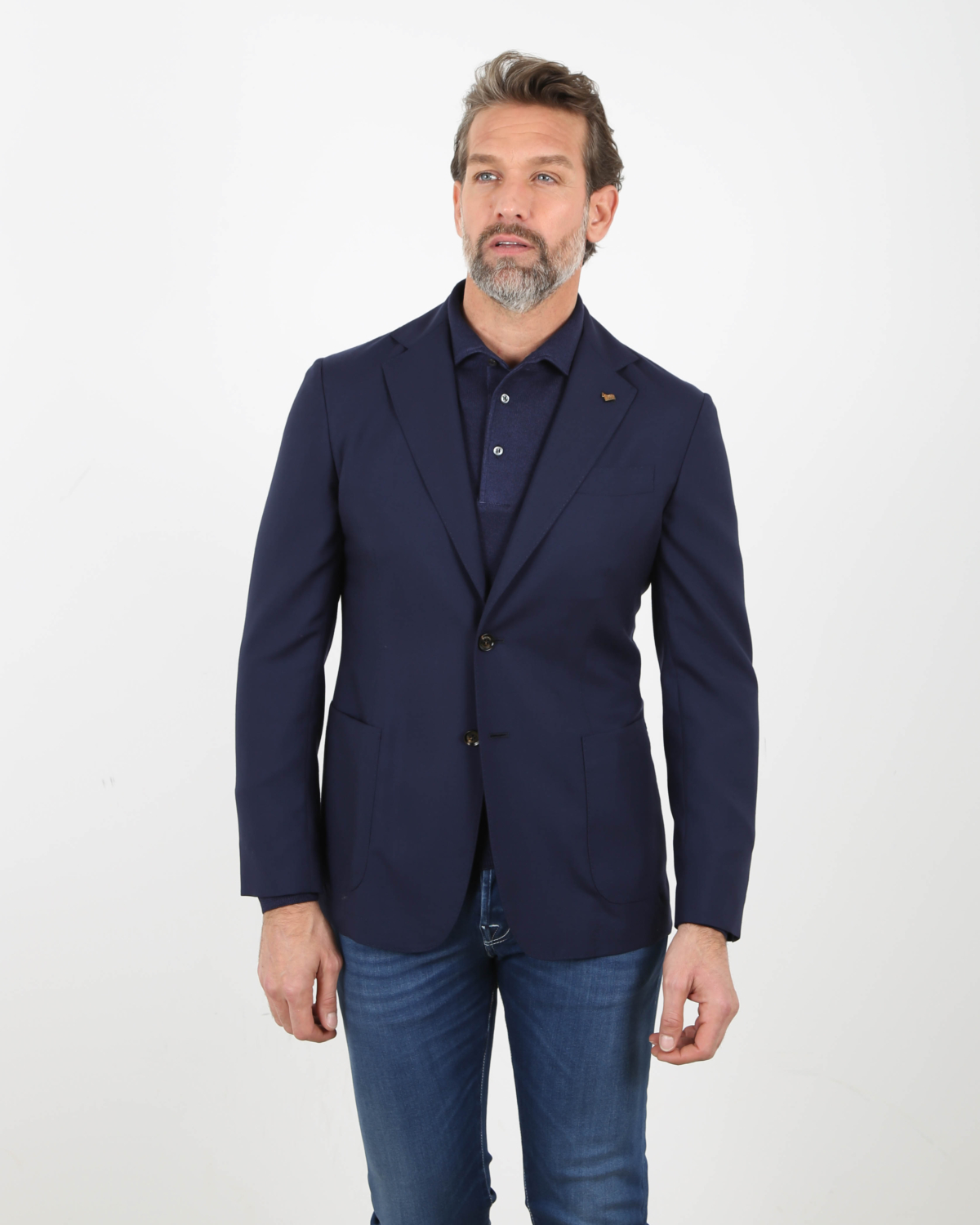 Cashmere Colbert Dark Blue