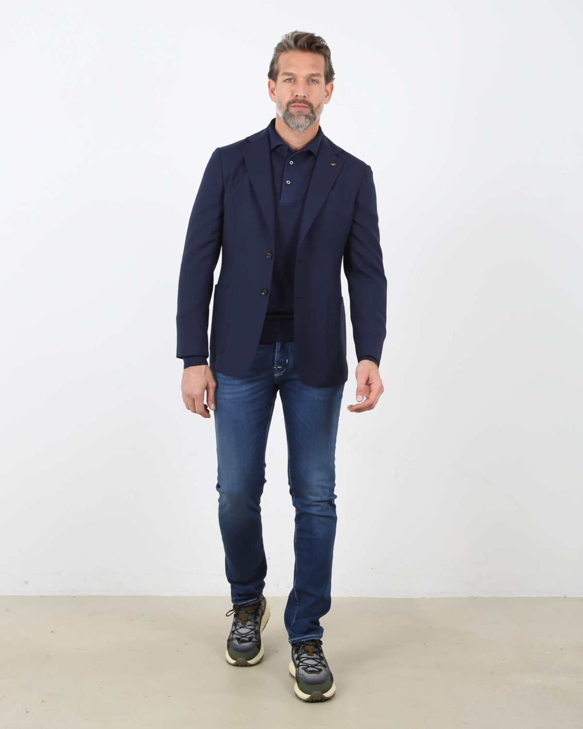 Cashmere Colbert Dark Blue