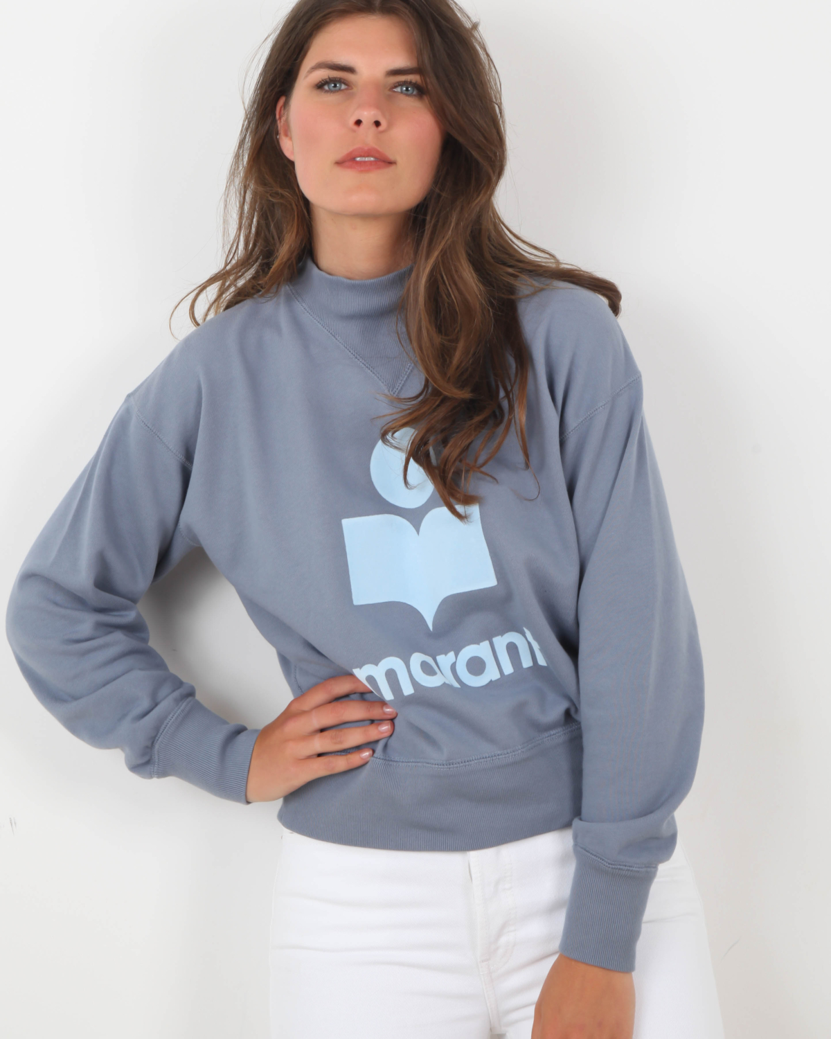 Sweat Shirt Moby Greyish Blue - Isabel Marant Étoile | LUTZ