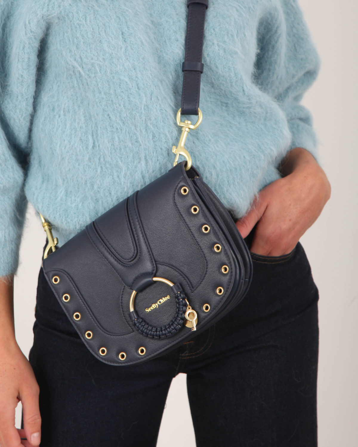 hana Hana Shoulder Bag Graphite Blue