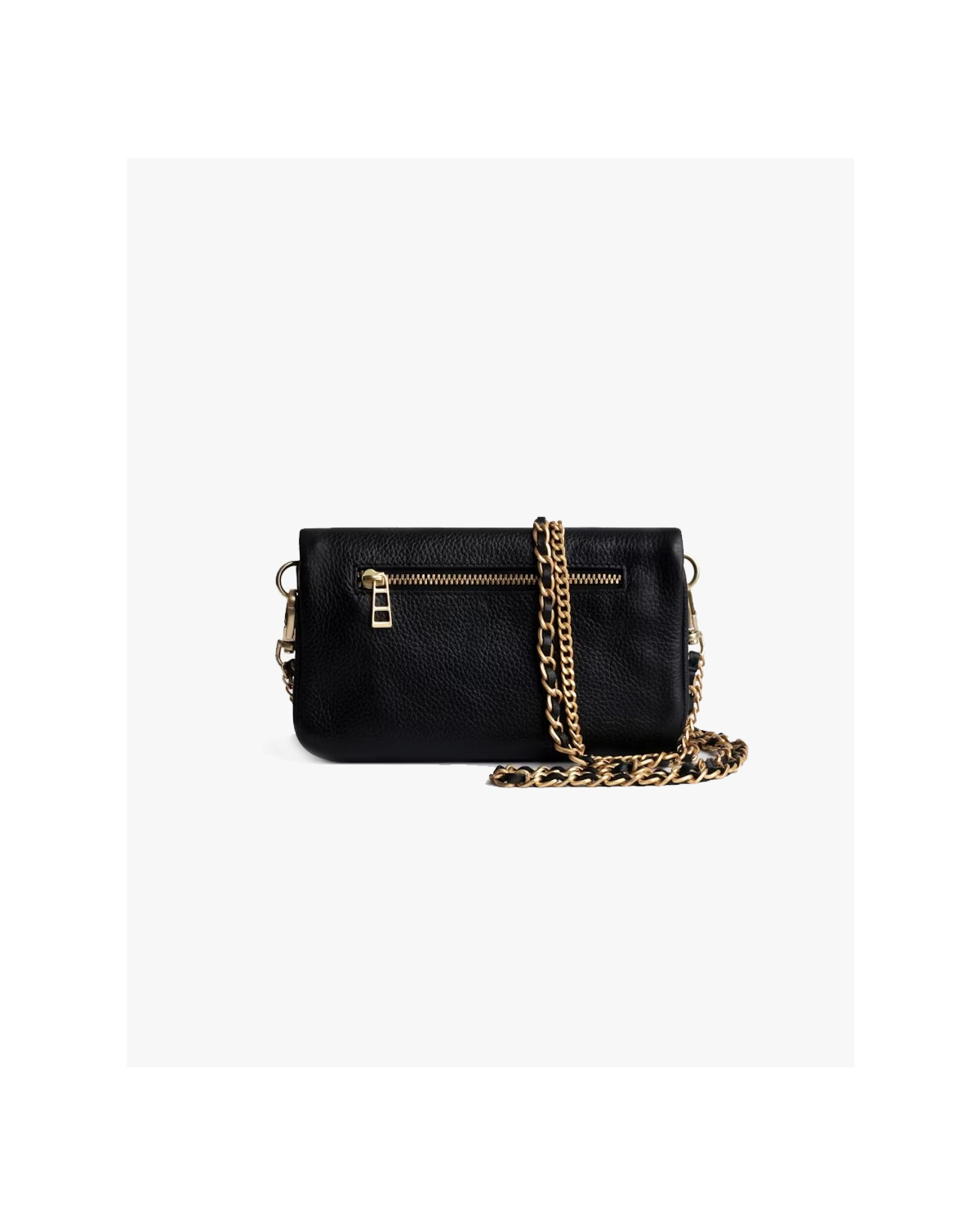 Rock Nano Grained Clutch Black Gold