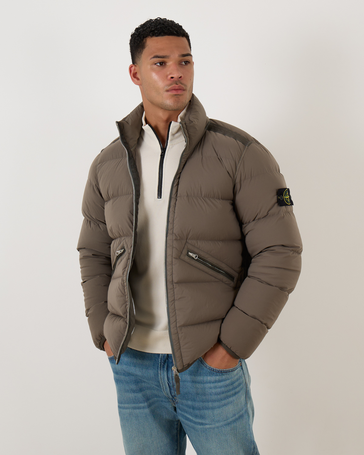 1*6様 90's STONE   Down ウンジャケッ Tunnel Down Jacket 43028 Walnut