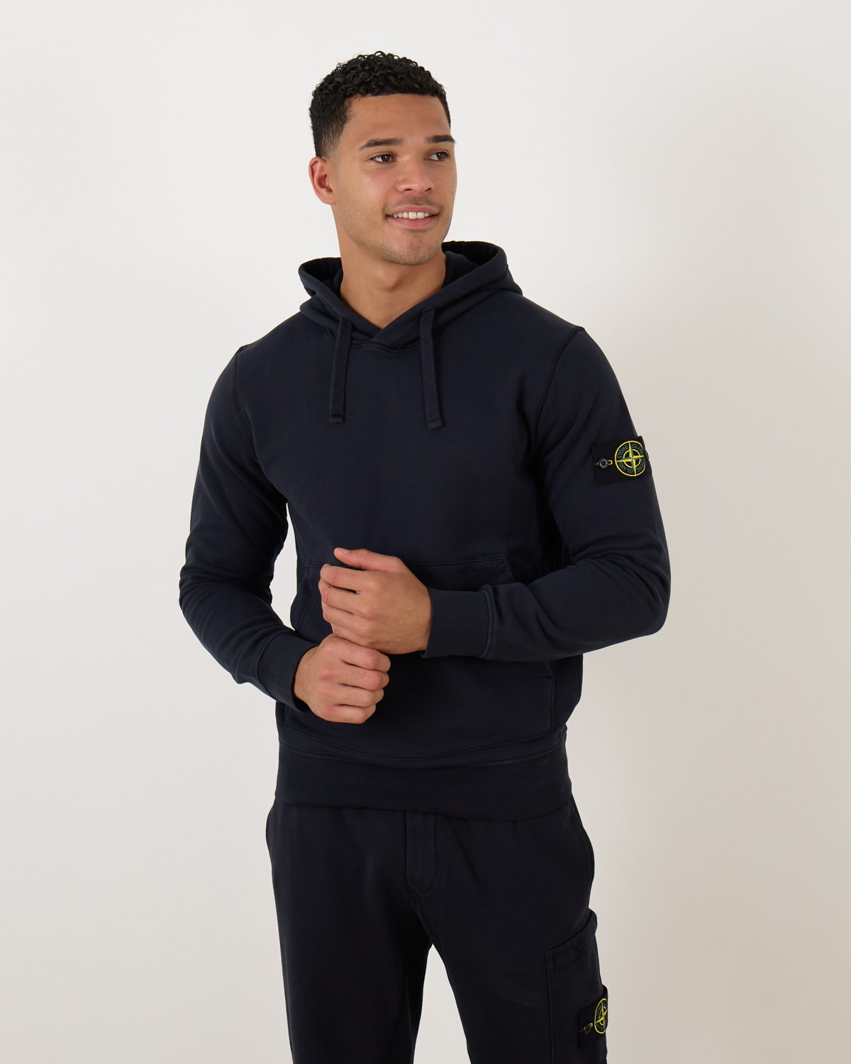 Hooded sweatshirt 64151 Navy Blue