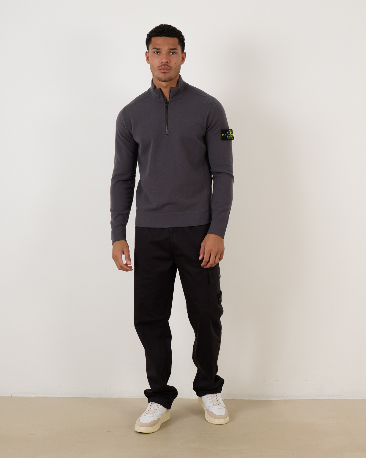 Zip Pullover 521A1 Lead Grey