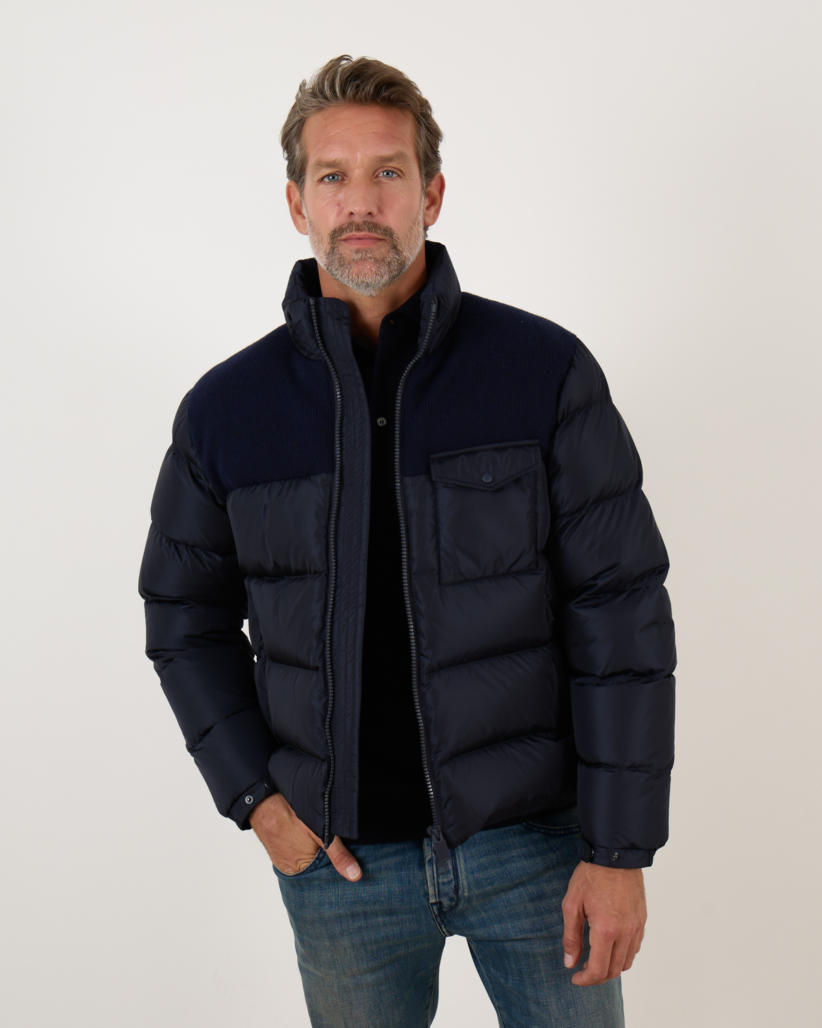 【NAVY】DOWN DOFFLE JKT Down Jacket Navy