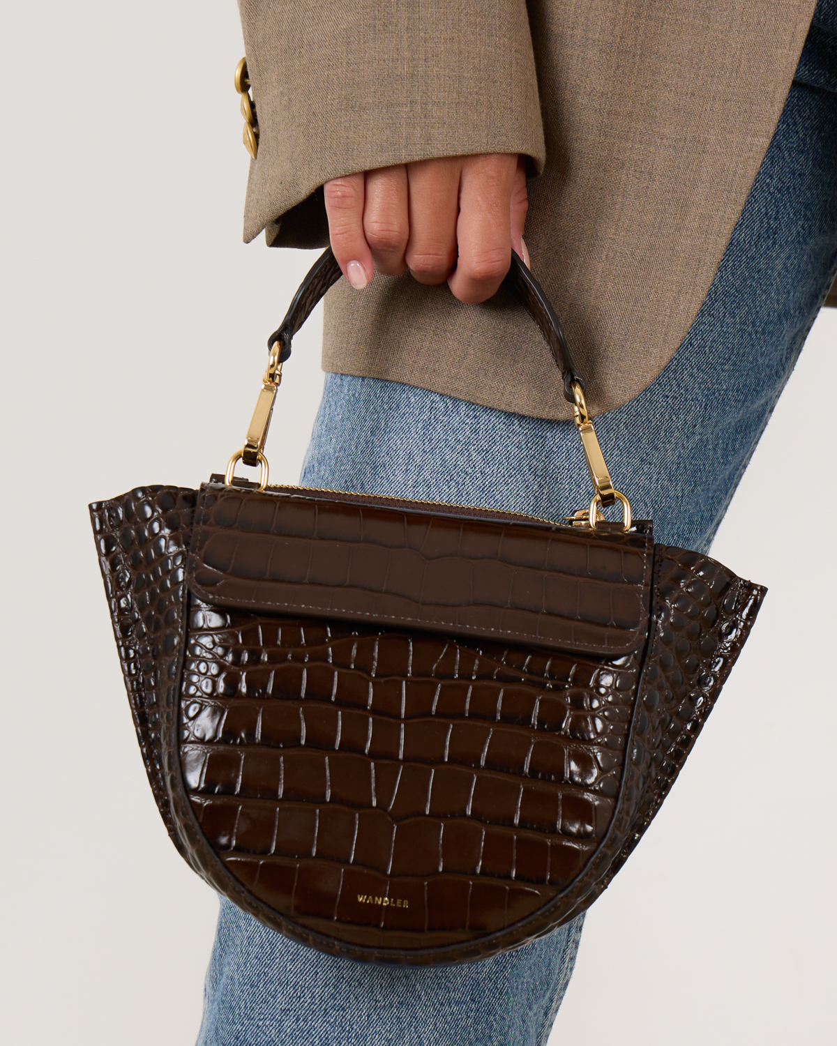 「terrysgarage」 Hortensia Bag Mini Soil Croco