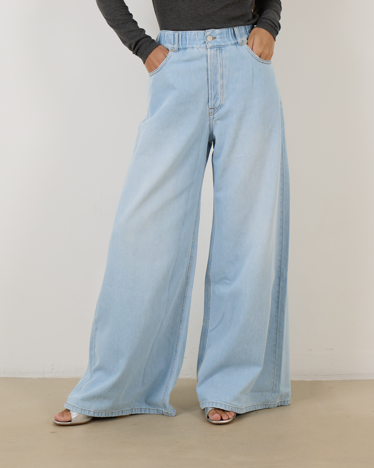 CandyStripper☆ MICKEY SARROUEL JEANS Super Woody Jeans Strass Light Blue