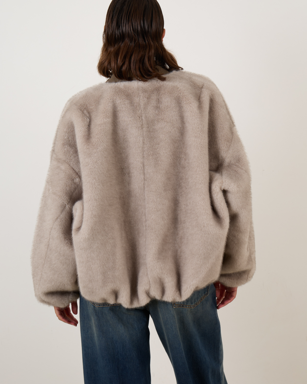Reversible Pearl Jacket Clay