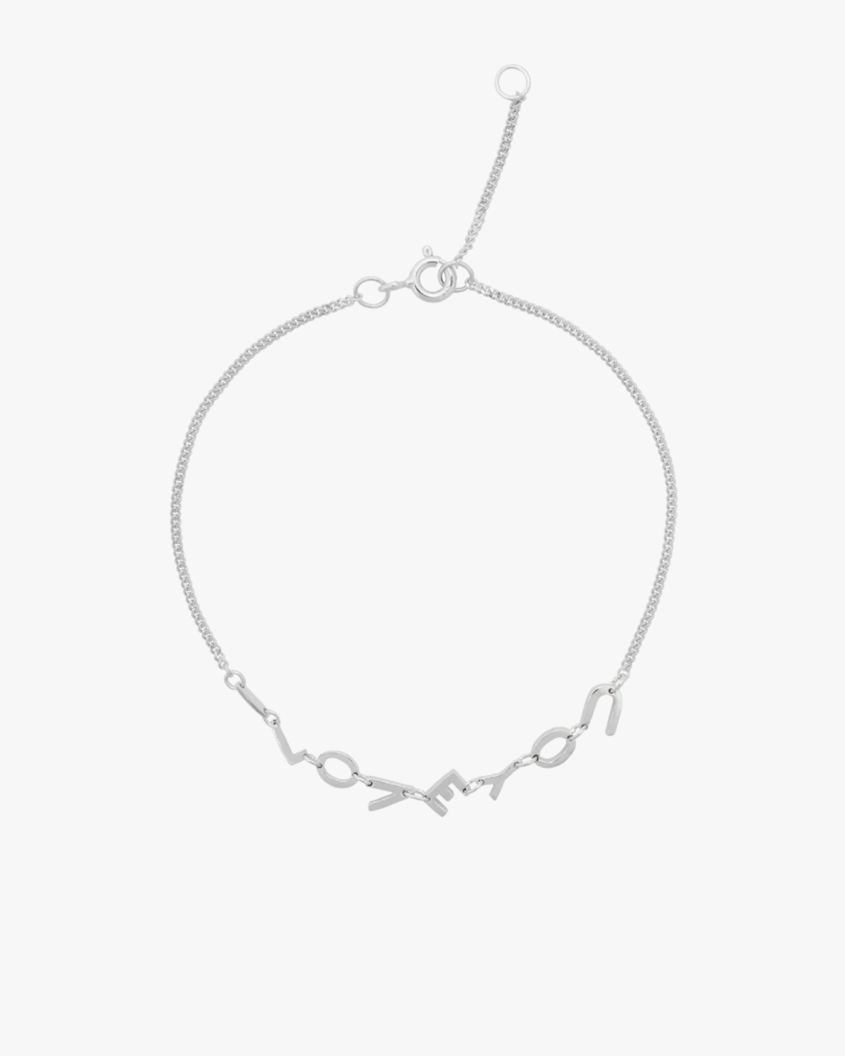 Anna + Nina I Love You Bracelet Silver
