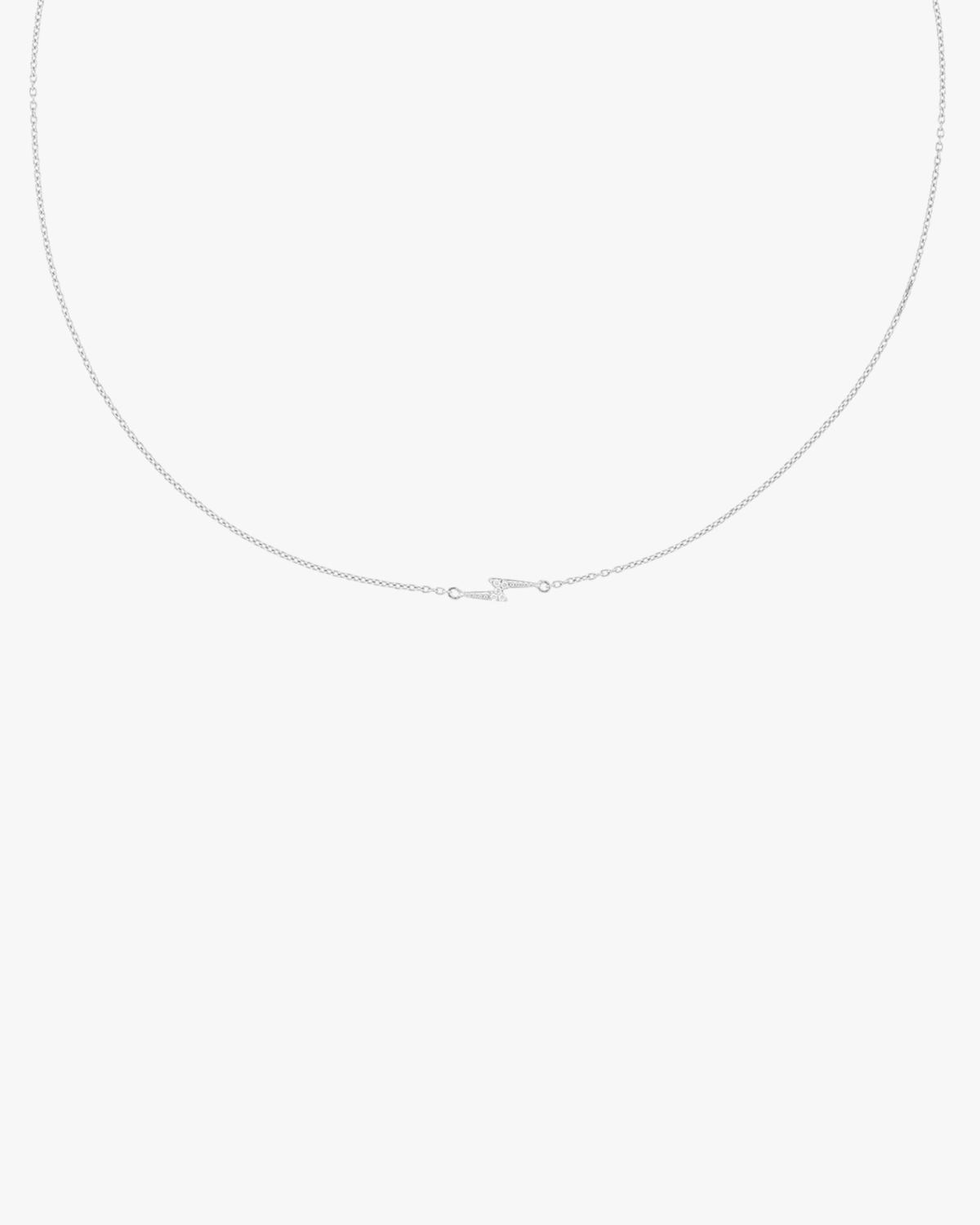 Anna + Nina Electric Love Necklace Silver