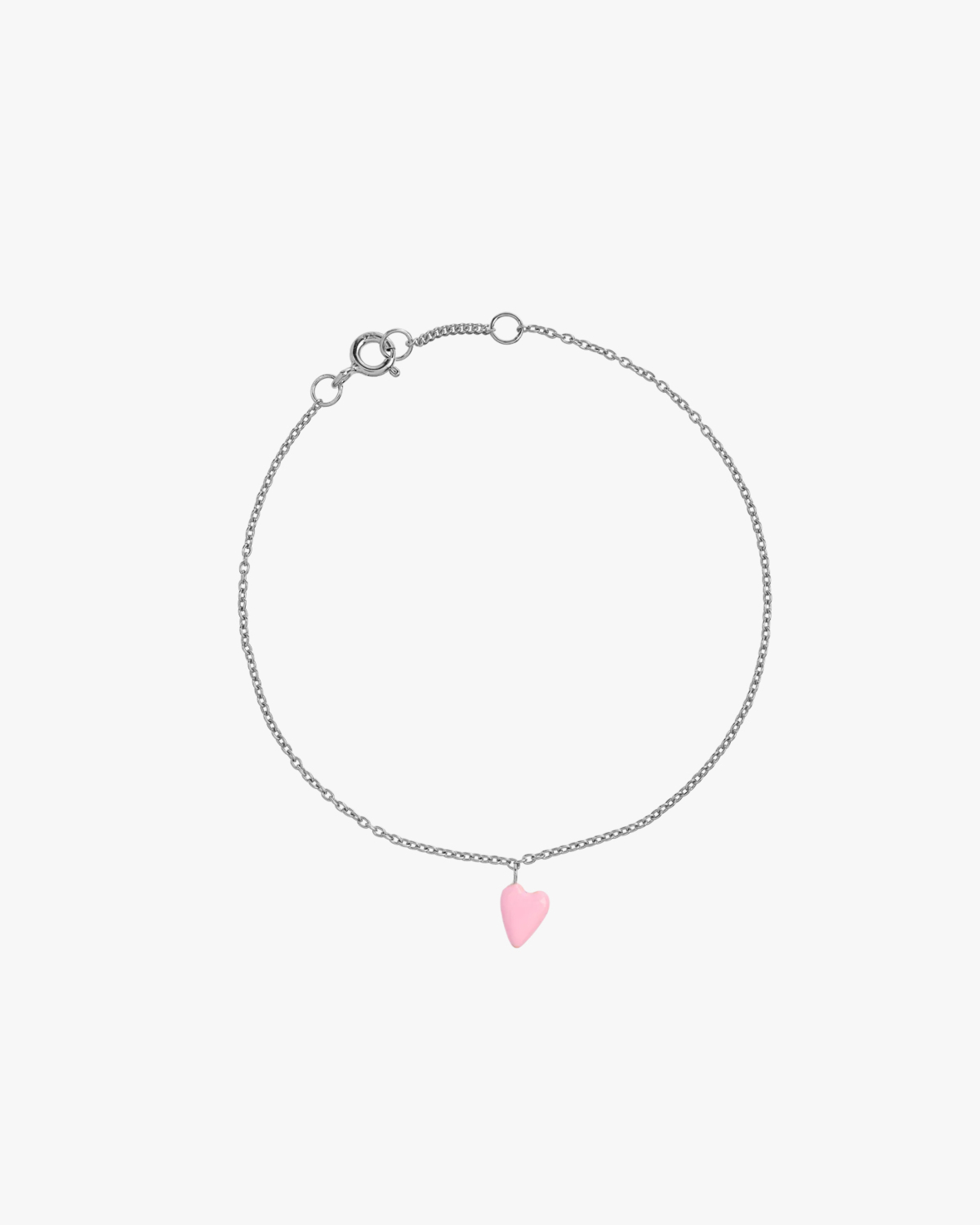 Anna + Nina Rose Heart Beat Bracelet Silver
