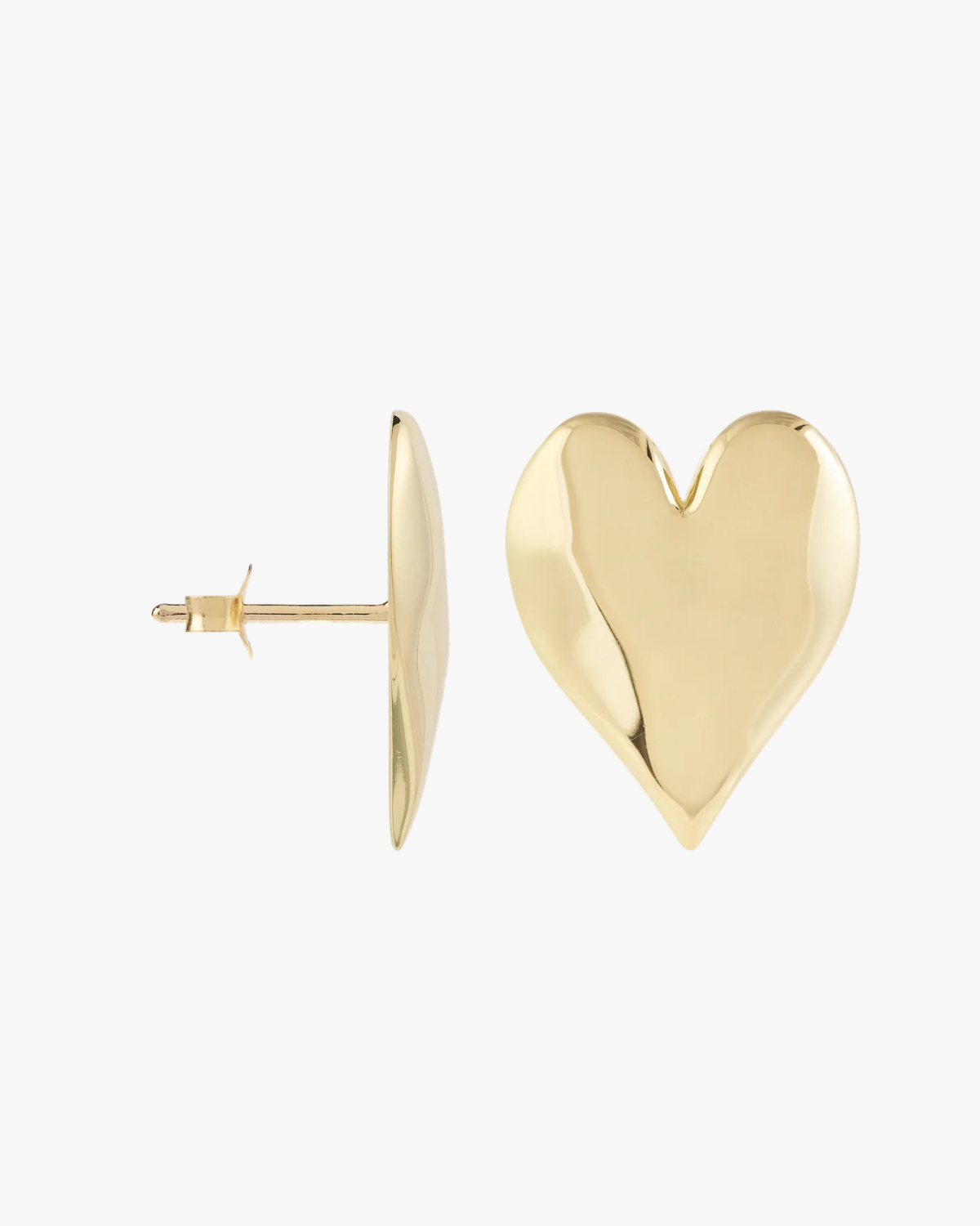 Anna + Nina Forbidden Love Stud Earrings Gold Plated