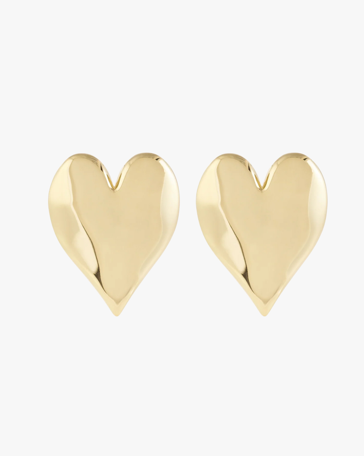 Anna + Nina Forbidden Love Stud Earrings Gold Plated
