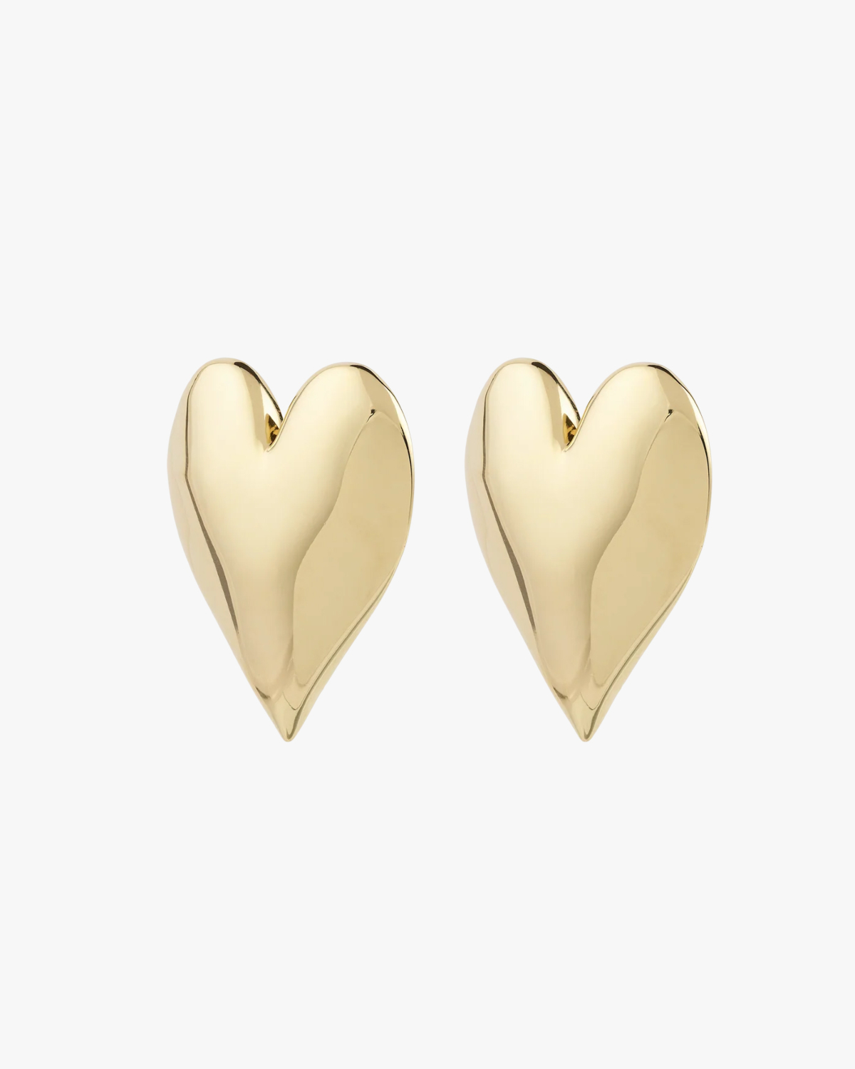 Anna + Nina Forbidden Love Stud Earrings Gold Plated