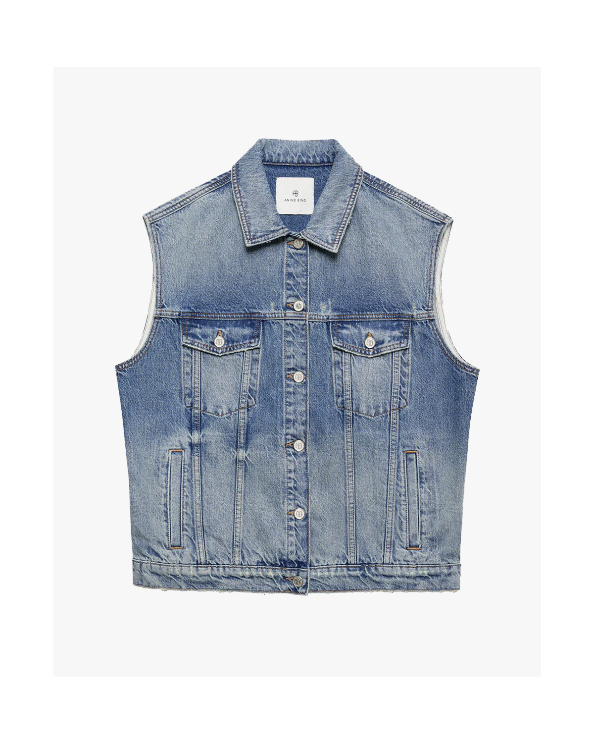 Anine Bing Rory Vest Denim