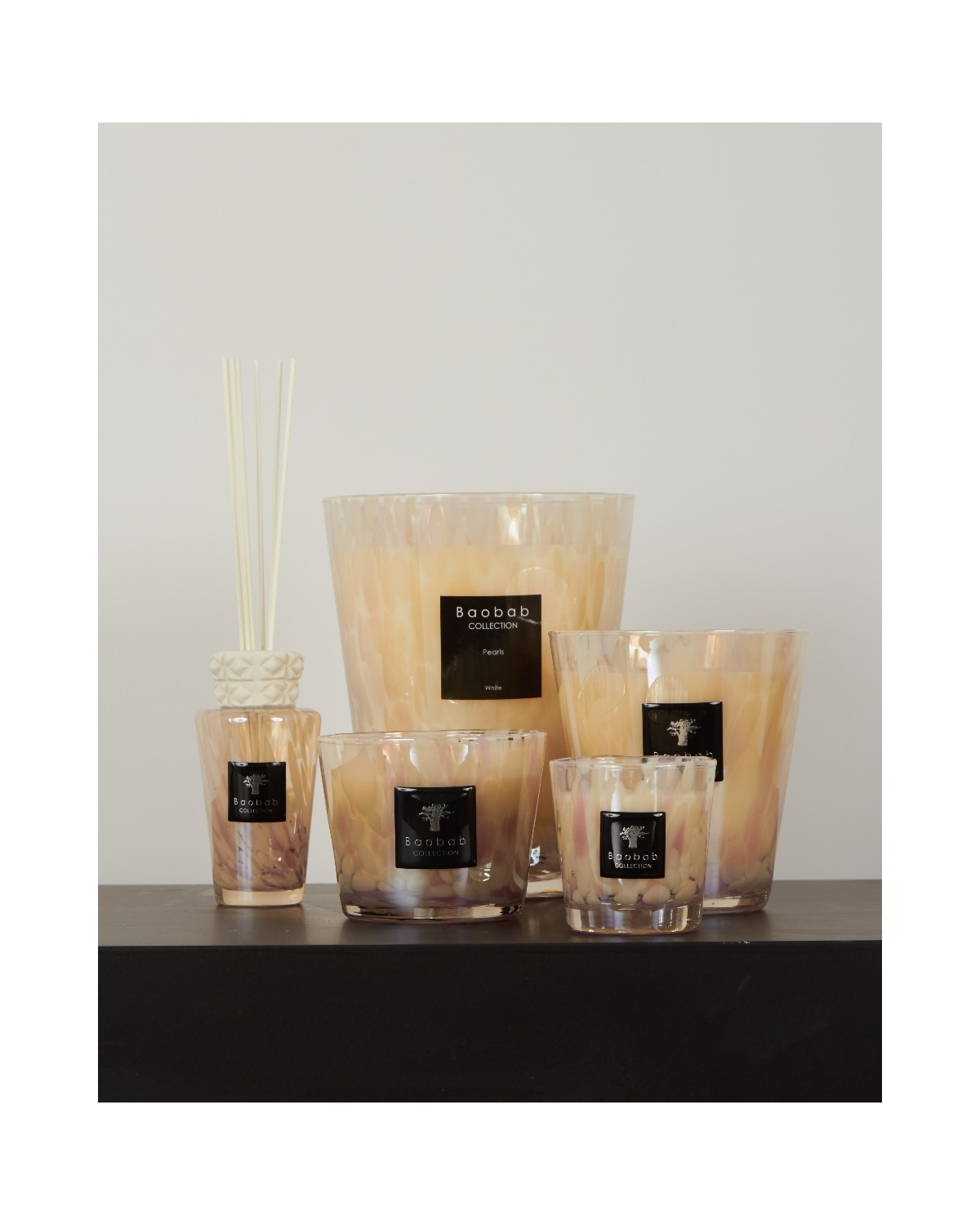Baobab Collection Geurdiffuser Mini Totem Pearls White