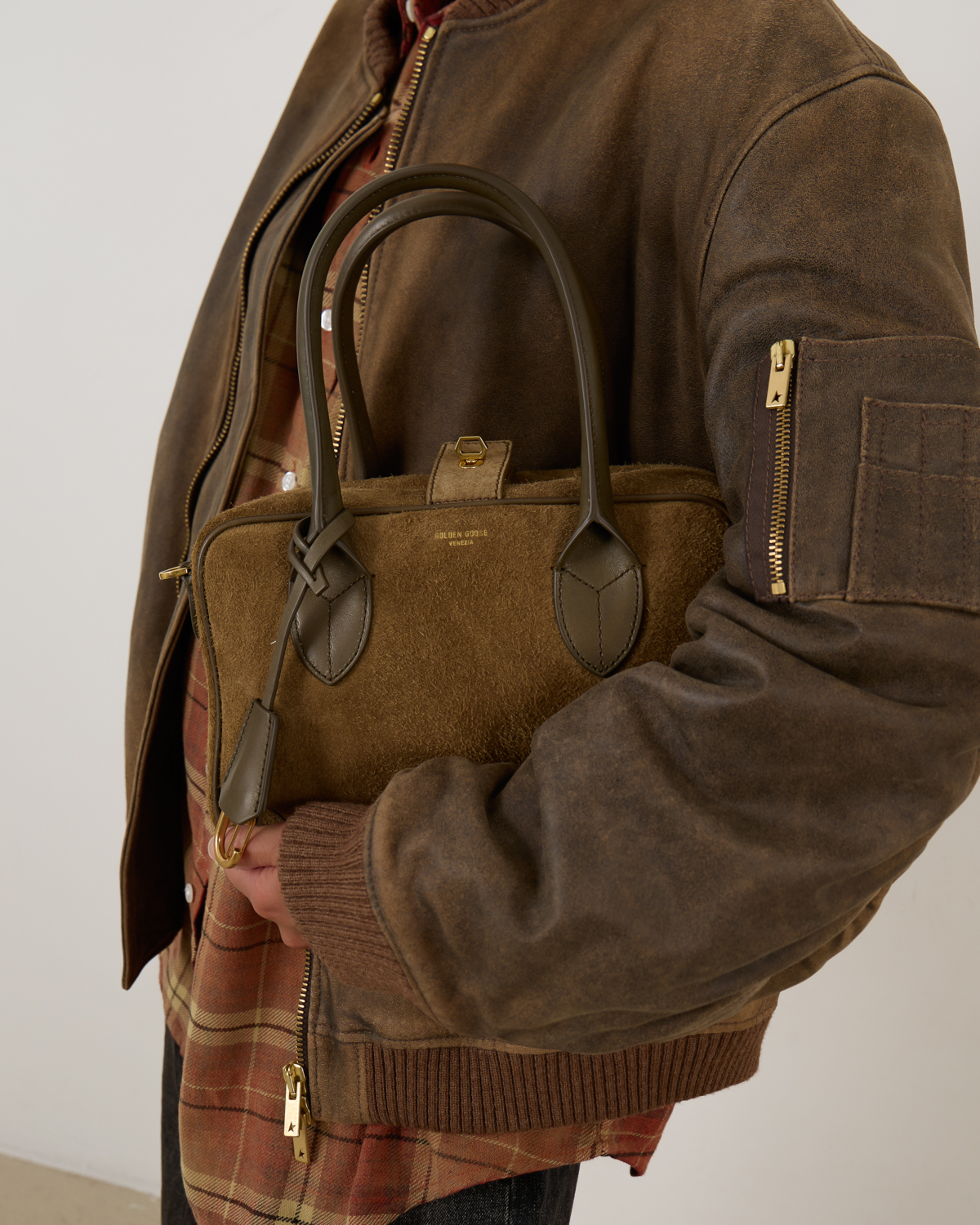 Golden Goose Vita Bag Khaki