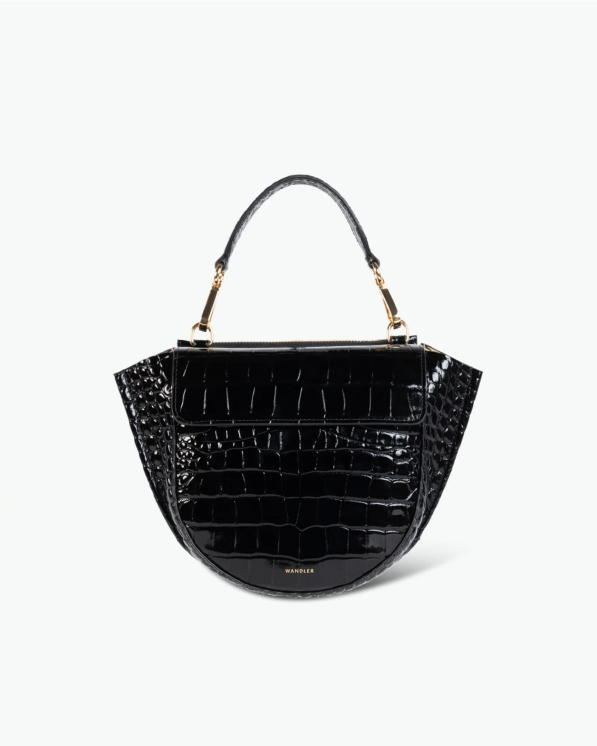 Hortensia Bag Mini Black Croco