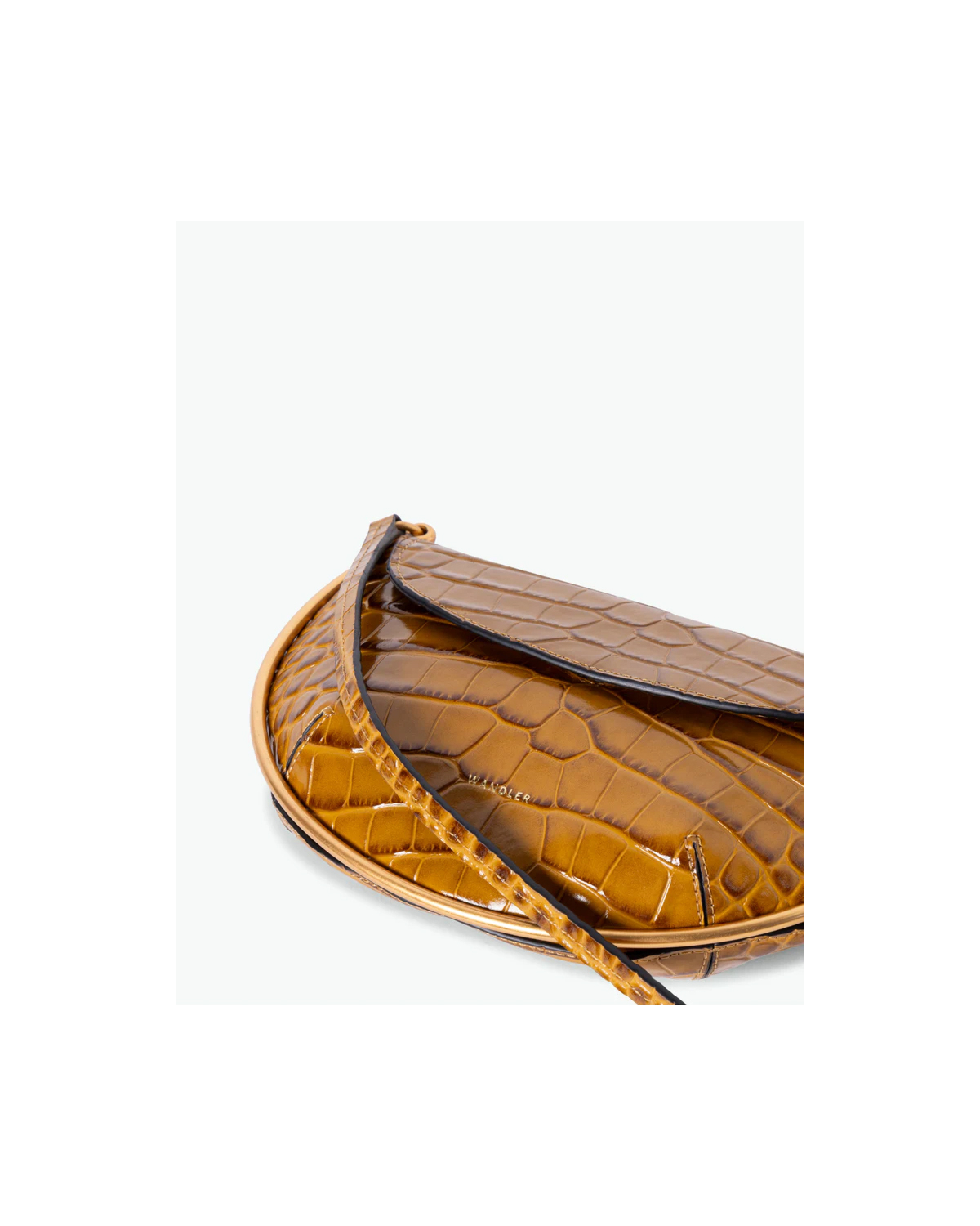 Wandler Kate Mini Bag Crossbody Saddle Croco