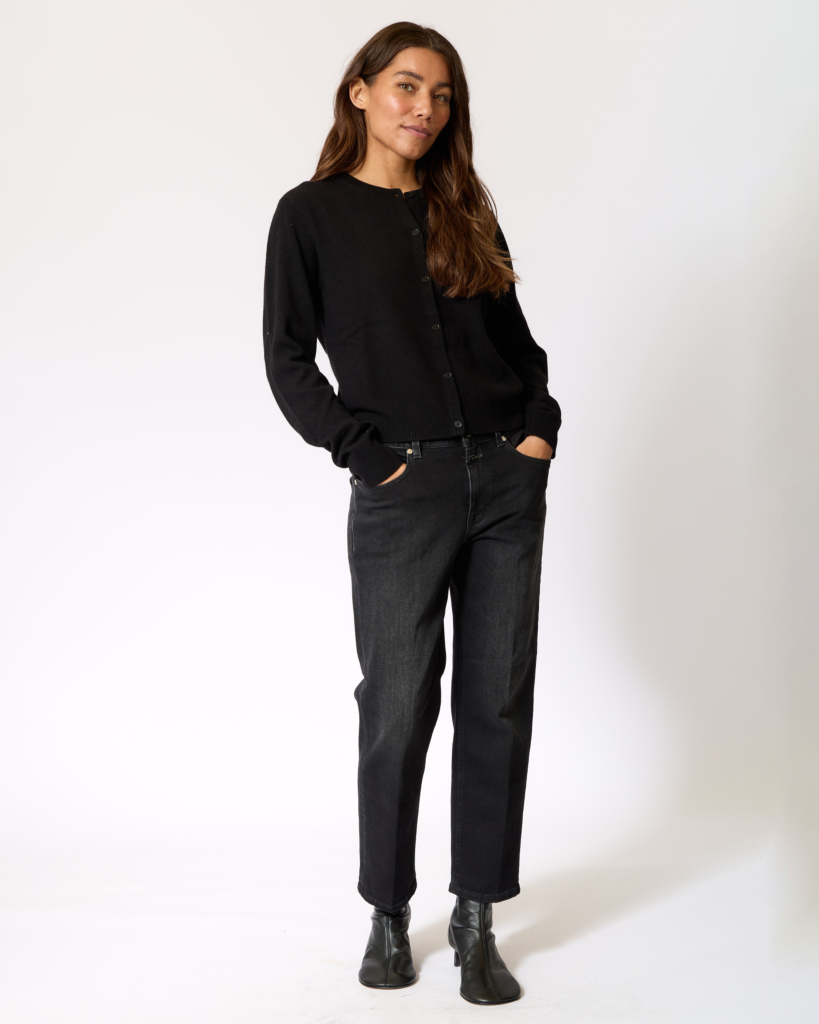 Wol-Cashmere Vest Zwart