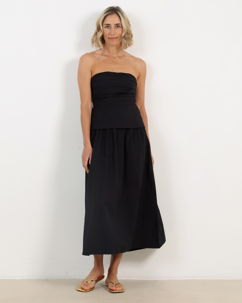 Ciara Bandeau Jurk Zwart