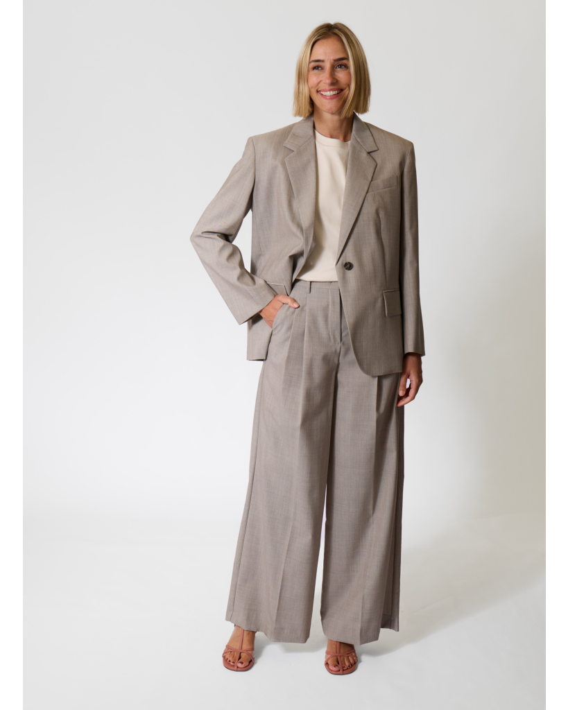 Ovvio Pleated Pantalon Hazelnut