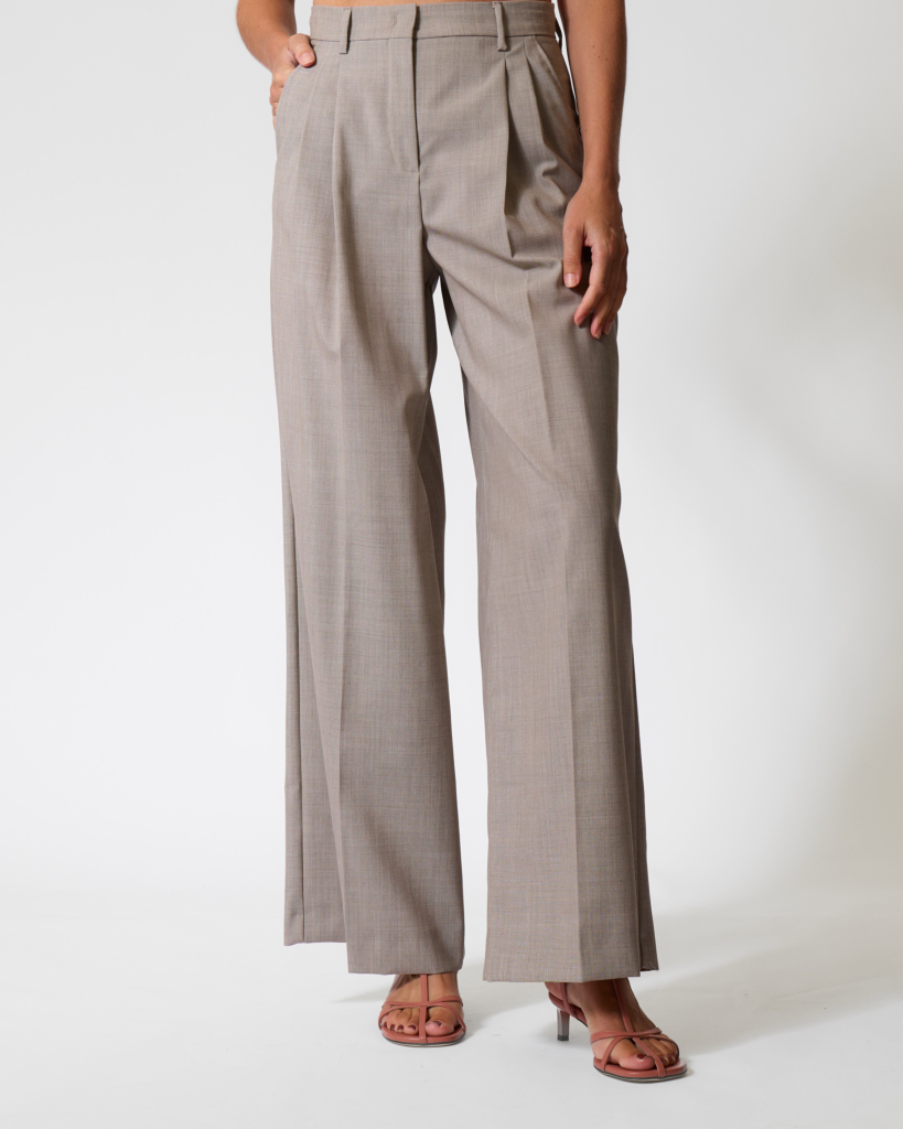 Ovvio Pleated Pantalon Hazelnut