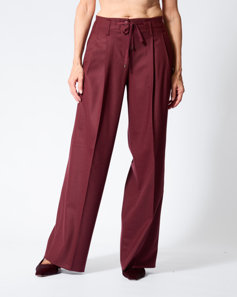 Addison Wolblend Pantalon Mulberry