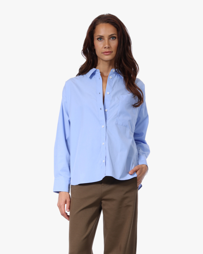 Lalie Katoenen Blouse Ciel