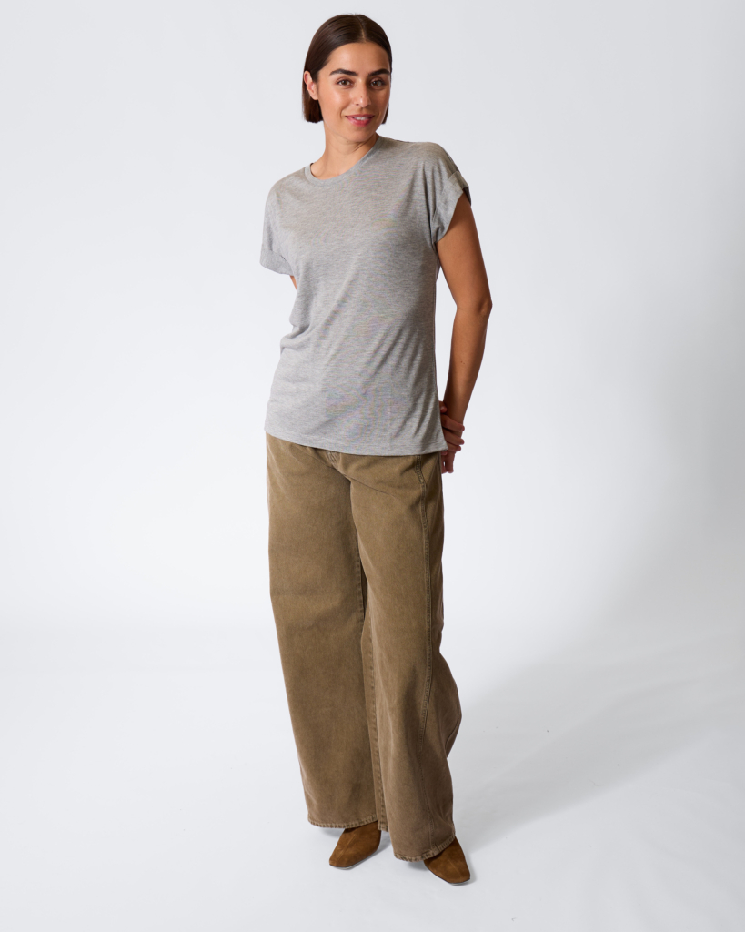 Kasjmiermix T-shirt Grey Melange