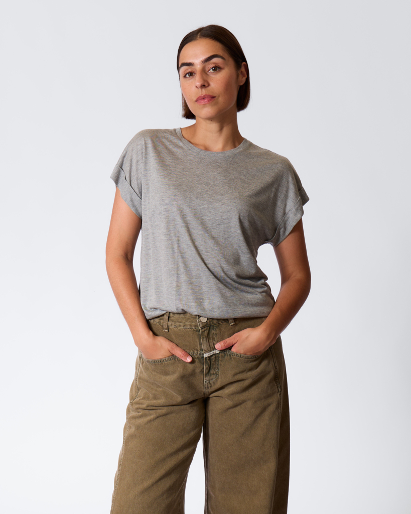 Kasjmiermix T-shirt Grey Melange