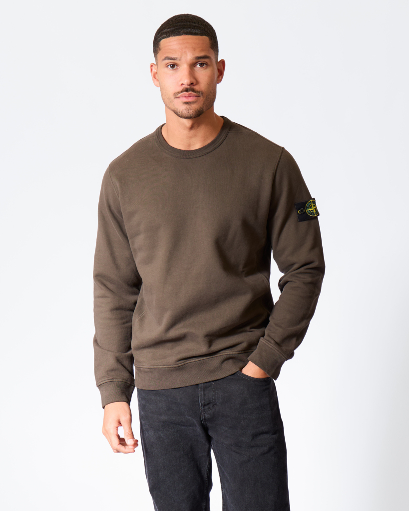 6100049 Sweater met Logo Patch Coal Grey