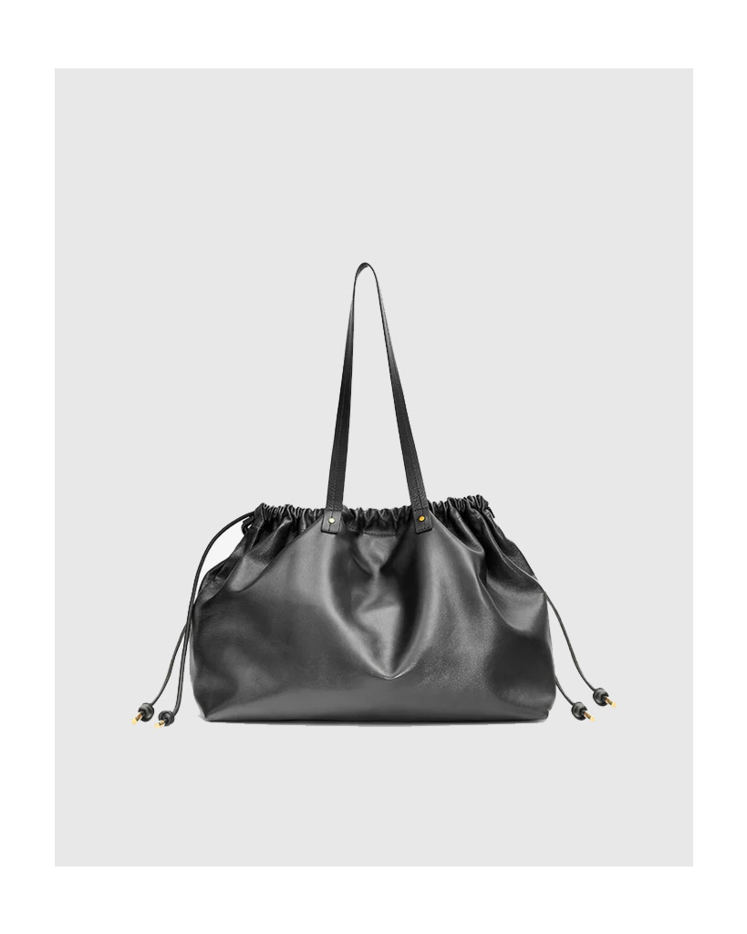 Silven e/w Leren Tote Zwart